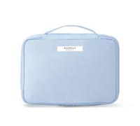 Borsa Per Il Trucco Ladies Portable High Appearance Index Cosmetic Bag Large-capacity Travel Washing Bag Three-dimensional Makeup Storage Bag Borsa Cosmetica(Blue large)