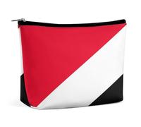 Borsa per il trucco leggera con bandiera di Principato Sealand, borsa cosmetica impermeabile per borsa da viaggio
