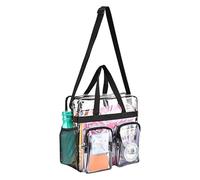 Borsa Per Il Trucco Men's Women's Cosmetic Bag Transparent Waterproof Large-Capacity Lipstick Toiletries Skin Care Products Organizer Makeup Bag Borsa Cosmetica(Front two pockets)