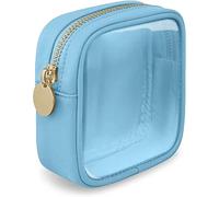 Borsa Per Il Trucco Mini Clear Travel Makeup Organizer Bag Small Cute Preppy Makeup Bag Cosmetic Zipper Toiletry Storage Clutch Coin Pouch For Women Borsa Cosmetica(SKY BLUE)