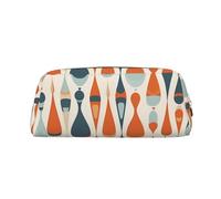 Borsa per il trucco moderna di metà secolo retrò con forme a goccia per donne uomini astuccio da viaggio piccola borsa cosmetica borsa da toilette borse estetiche penne estetiche borse portaoggetti
