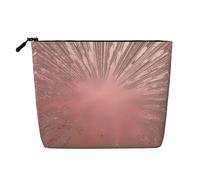 Borsa per il trucco multifunzionale con cerniera, impermeabile, di grande capacità, con cerniera, per viaggi, lavoro, casa, borsa per il trucco, portamonete, Nero , Taglia unica