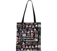 Borsa per il trucco musicale di Broadway, borsa per il trucco con scritta "I'm Not Dramatic I'm Theatrical Musical Theatre Theatre", con cerniera West End Broadway, Sono Theatrical Toteblk Eu, Small