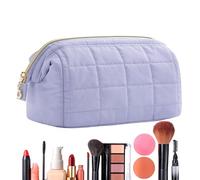 Borsa Per Il Trucco - Organizer Per Cosmetici Da Viaggio Da 100 G, Spaziosa Borsa Da Toilette Trapuntata, Custodia Multiscomparto, Supporto Per Trucco Portatile Leggero, Resistente Con Design Con Cern