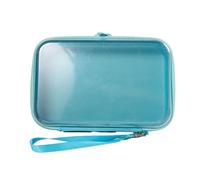 Borsa per il trucco oversize impermeabile in PVC costruzione multiplo colore calmo per studenti Viaggi professionali e uso quotidiano Design semplice Borsa per il trasporto cosmetico, blu cielo
