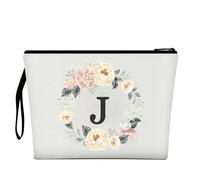 Borsa per il trucco per donna, borsa per il trucco con 26 lettere dalla A alla Z, borsa per cosmetici personalizzata, regali di compleanno per donne e mamme, regali per la sposa e la damigella d'onore
