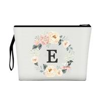 Borsa per il trucco per donna, borsa per il trucco con 26 lettere dalla A alla Z, borsa per cosmetici personalizzata, regali di compleanno per donne e mamme, regali per la sposa e la damigella d'onore