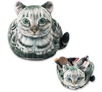 Borsa per il trucco per gatti - busta estetica canna divertente, organizzatore di viaggi morbidi | Galleria portatile con funzionalità leggera, custodia elegante per donne in viaggio di lavoro Esse