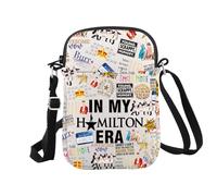 Borsa per il trucco per i fan di Broadway American Musical Gift in My HamilEra, Hamilton Era Cr Eu, Borsa cosmetica con stampa