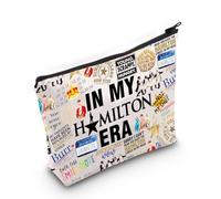 Borsa per il trucco per i fan di Broadway American Musical Gift in My HamilEra, Hamilton Era Eu, Borsa cosmetica con stampa