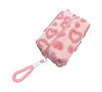 Borsa per il trucco per il cuore, busta cosmetica con cerniera | Tasto con cerniera design del cuore per il pennello per il trucco | Praga di skincarie da viaggio di grande capacità per amici, fidanza
