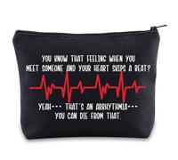 Borsa per il trucco per infermieri cardiologi regali CVICU infermiera regali cuore infermiera regalo cardiologia infermiera borsa con cerniera, Sai che il Regno Unito