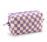 Borsa per il trucco per le donne Borsa cosmetica di grande capacità Sacchetto di trucco da viaggio per borsa con cerniera Borsa da toilette Organizer Carino Y2K Estetica Trendy Adulti Trucco Pennelli