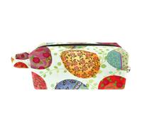Borsa per il trucco per le donne,Borsa per cosmetici piccola,Borse per il trucco da viaggio,buona pasqua uova colorate Borsa da stampa
