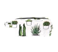 Borsa per il trucco per le donne,Borsa per cosmetici piccola,Borse per il trucco da viaggio,cactus pianta verde Borsa da stampa