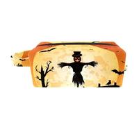 Borsa per il trucco per le donne,Borsa per cosmetici piccola,Borse per il trucco da viaggio,pipistrello della luna di halloween Borsa da stampa
