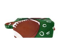 Borsa per il trucco per le donne,Borsa per cosmetici piccola,Borse per il trucco da viaggio,scarabocchio di football americano Borsa da stampa