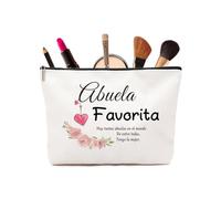 Borsa per il trucco personalizzata piccola ed elegante, regali di compleanno personalizzati per amici, figlie e madri., Madre, Nonna-5