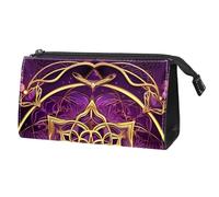 Borsa per il trucco piccola,borsa da viaggio per il trucco,amore mandala viola cosmico,borsa per l'organizzatore del trucco