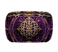 Borsa per il trucco piccola,borsa da viaggio per il trucco,amore mandala viola cosmico,borsa per l'organizzatore del trucco