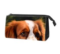 Borsa per il trucco piccola,borsa da viaggio per il trucco,cane cavalier king charles,borsa per l'organizzatore del trucco