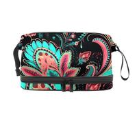Borsa per il trucco piccola,borsa da viaggio per il trucco,colore stile etnico tradizionale,borsa per l'organizzatore del trucco