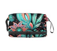 Borsa per il trucco piccola,borsa da viaggio per il trucco,colore stile etnico tradizionale,borsa per l'organizzatore del trucco