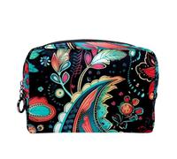 Borsa per il trucco piccola,borsa da viaggio per il trucco,colore stile etnico tradizionale,borsa per l'organizzatore del trucco
