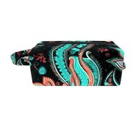 Borsa per il trucco piccola,borsa da viaggio per il trucco,colore stile etnico tradizionale,borsa per l'organizzatore del trucco