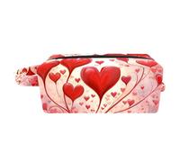 Borsa per il trucco piccola,borsa da viaggio per il trucco,cuore di amore di valentines day,borsa per l'organizzatore del trucco