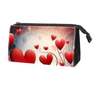 Borsa per il trucco piccola,borsa da viaggio per il trucco,cuore di amore di valentines day,borsa per l'organizzatore del trucco