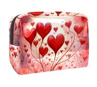 Borsa per il trucco piccola,borsa da viaggio per il trucco,cuore di amore di valentines day,borsa per l'organizzatore del trucco
