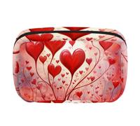 Borsa per il trucco piccola,borsa da viaggio per il trucco,cuore di amore di valentines day,borsa per l'organizzatore del trucco
