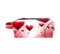 Borsa per il trucco piccola,borsa da viaggio per il trucco,cuore di amore di valentines day,borsa per l'organizzatore del trucco