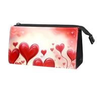 Borsa per il trucco piccola,borsa da viaggio per il trucco,cuore di amore di valentines day,borsa per l'organizzatore del trucco