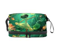 Borsa per il trucco piccola,borsa da viaggio per il trucco,Elfo del fiore del fiore della foresta,borsa per l'organizzatore del trucco