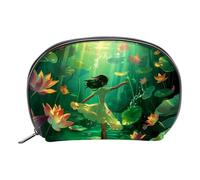 Borsa per il trucco piccola,borsa da viaggio per il trucco,Elfo del fiore del fiore della foresta,borsa per l'organizzatore del trucco