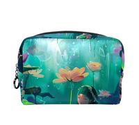 Borsa per il trucco piccola,borsa da viaggio per il trucco,Elfo del fiore del fiore della foresta,borsa per l'organizzatore del trucco