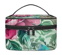 Borsa per il trucco piccola,borsa da viaggio per il trucco,farfalla di peonia fiore dell'acquerello,borsa per l'organizzatore del trucco
