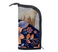 Borsa per il trucco piccola,borsa da viaggio per il trucco,fiore stampato etnico colorato,borsa per l'organizzatore del trucco