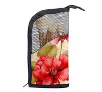 Borsa per il trucco piccola,borsa da viaggio per il trucco,Fiori d'epoca d'estate d'epoca,borsa per l'organizzatore del trucco