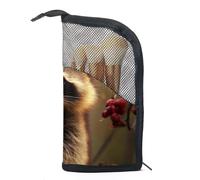 Borsa per il trucco piccola,borsa da viaggio per il trucco,Frutto del panda rosso della foresta,borsa per l'organizzatore del trucco