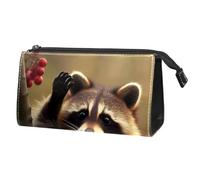 Borsa per il trucco piccola,borsa da viaggio per il trucco,Frutto del panda rosso della foresta,borsa per l'organizzatore del trucco