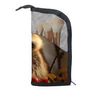 Borsa per il trucco piccola,borsa da viaggio per il trucco,Frutto del panda rosso della foresta,borsa per l'organizzatore del trucco