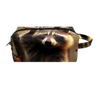 Borsa per il trucco piccola,borsa da viaggio per il trucco,Frutto del panda rosso della foresta,borsa per l'organizzatore del trucco