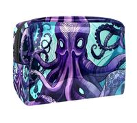 Borsa per il trucco piccola,borsa da viaggio per il trucco,pesce diavolo dell'oceano,borsa per l'organizzatore del trucco