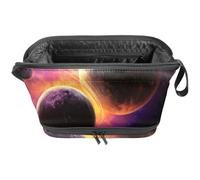 Borsa per il trucco piccola,borsa da viaggio per il trucco,Pianeta delle stelle della galassia dell'universo,borsa per l'organizzatore del trucco