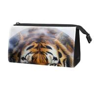 Borsa per il trucco piccola,borsa da viaggio per il trucco,Ritratto animale della foresta Tigre,borsa per l'organizzatore del trucco