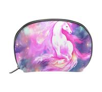 Borsa per il trucco piccola,borsa da viaggio per il trucco,Spazio dell'universo della nebulosa viola,borsa per l'organizzatore del trucco
