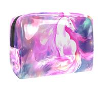 Borsa per il trucco piccola,borsa da viaggio per il trucco,Spazio dell'universo della nebulosa viola,borsa per l'organizzatore del trucco